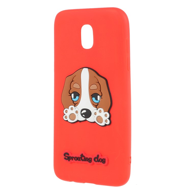 3D Cartoon Pattern Soft TPU Mobile Shell for Samsung Galaxy J5 Pro (2017) / J5 (2017) EU Version - Lazy Dog-2