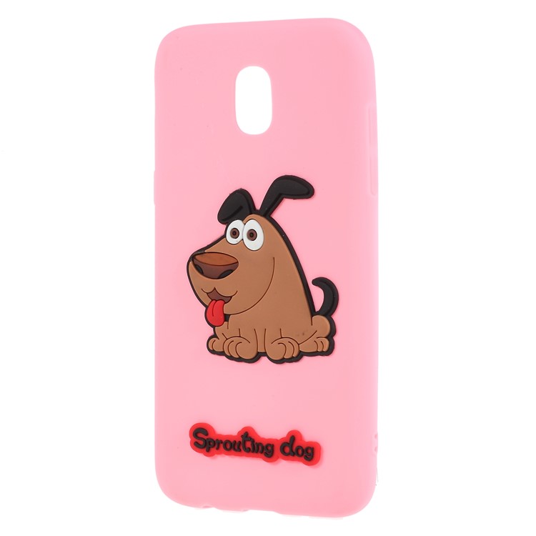 3D Cartoon Pattern Soft TPU Mobile Cover for Samsung Galaxy J5 Pro (2017) / J5 (2017) EU Version - Brown Dog-2