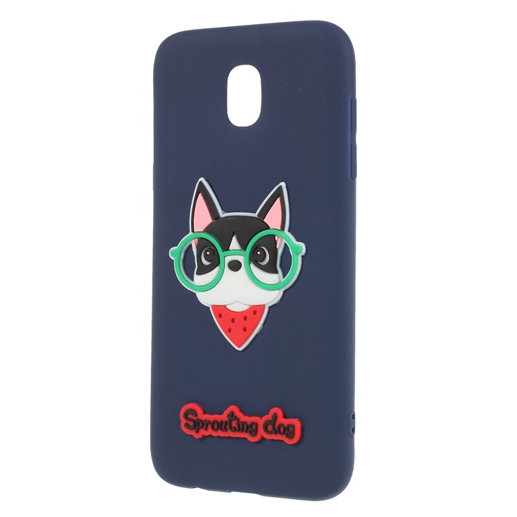 3D Cartoon Pattern Soft TPU Cellphone Case for Samsung Galaxy J5 Pro (2017) / J5 (2017) EU Version - Cool Dog-2