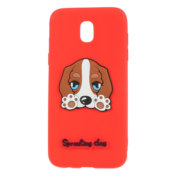 3D Cartoon Pattern Soft TPU Mobile Case for Samsung Galaxy J7 Pro (2017) / J7 (2017) EU Version - Lazy Dog-1