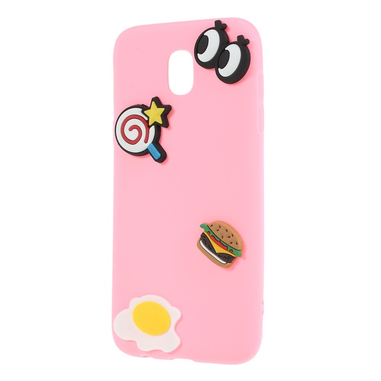 3D Cartoon Pattern Soft TPU Mobile Case Cover for Samsung Galaxy J7 Pro (2017) / J7 (2017) EU Version - Eyes and Foods-2