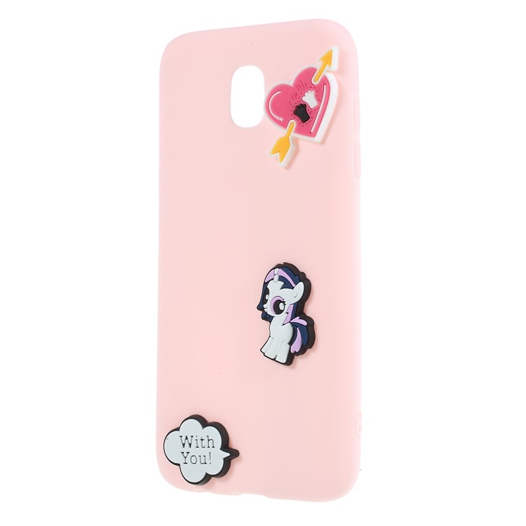 3D Cartoon Pattern Soft TPU Mobile Shell for Samsung Galaxy J7 Pro (2017) / J7 (2017) EU Version - With You-2