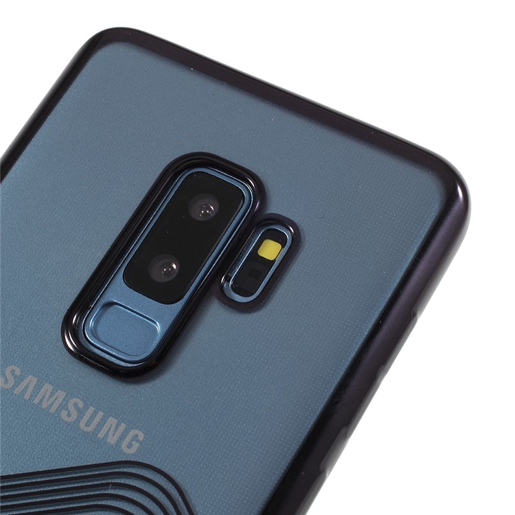 SULADA Electroplating TPU Mobile Case for Samsung Galaxy S9 Plus SM-G965 - Black-3