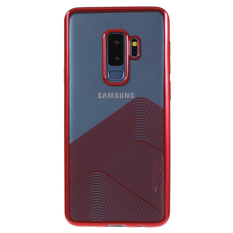 SULADA Electroplating TPU Mobile Case Cover for Samsung Galaxy S9 Plus SM-G965 - Red-1