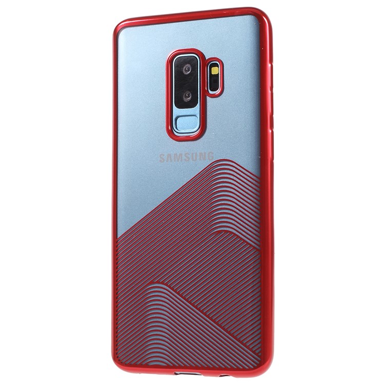SULADA Electroplating TPU Mobile Case Cover for Samsung Galaxy S9 Plus SM-G965 - Red-2