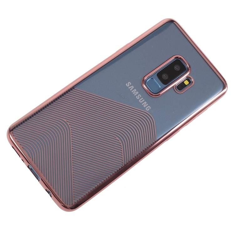 SULADA Electroplating TPU Mobile Casing for Samsung Galaxy S9 Plus SM-G965 - Rose Gold-4