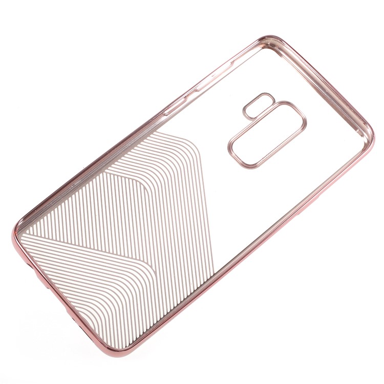 SULADA Electroplating TPU Mobile Casing for Samsung Galaxy S9 Plus SM-G965 - Rose Gold-5