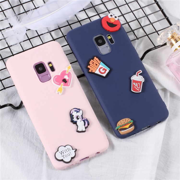 3D Cartoon Pattern TPU Phone Case for Samsung Galaxy S9 SM-G960 - Fashion Girl-5