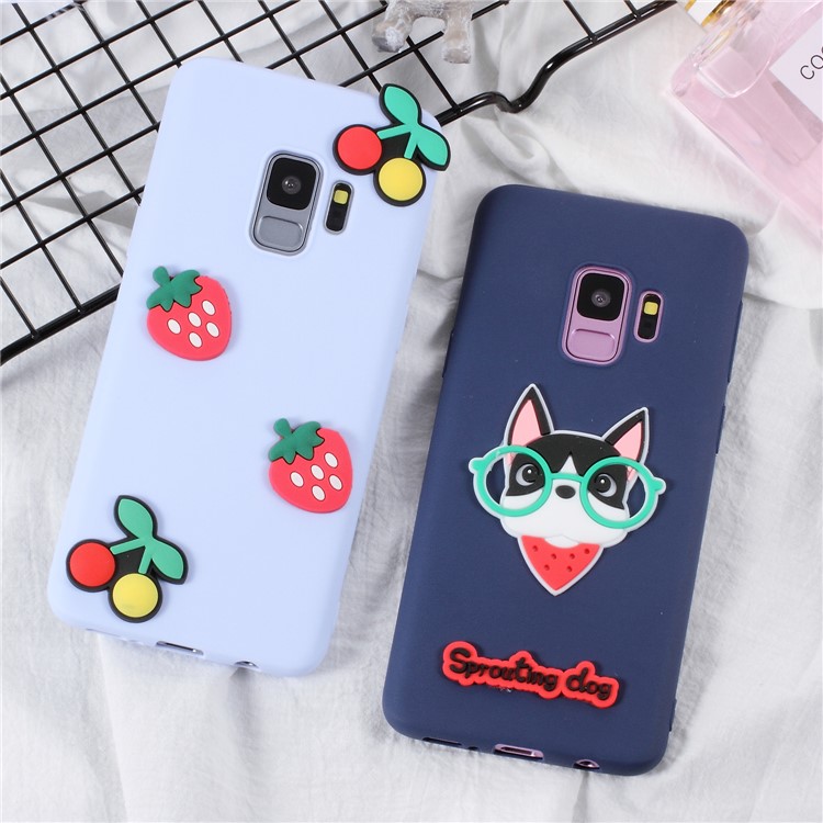 3D Cartoon Pattern TPU Phone Case for Samsung Galaxy S9 SM-G960 - Fashion Girl-6