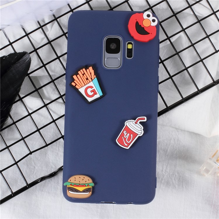 3D Cartoon Pattern TPU Mobile Cover for Samsung Galaxy S9 SM-G960 - Fast Food-1