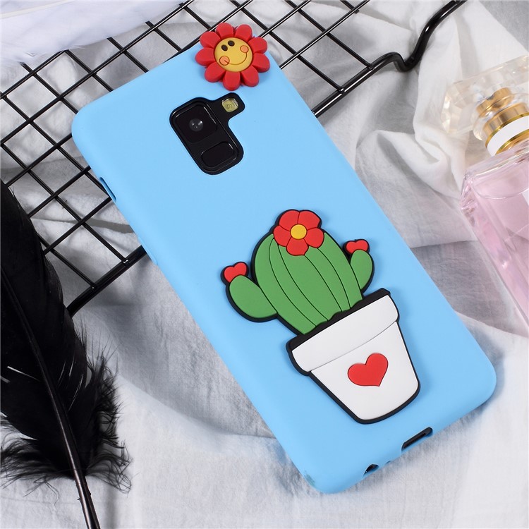 Cute 3D Cartoon Image Soft TPU Phone Case for Samsung Galaxy A8 Plus (2018) - Pot Culture-1