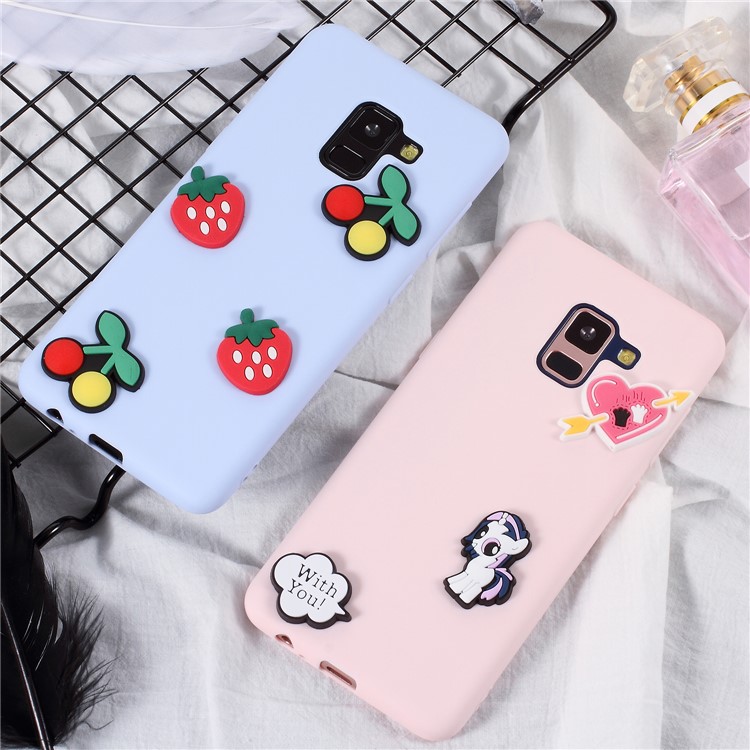 Cute 3D Cartoon Image Soft TPU Cellphone Case for Samsung Galaxy A8 (2018) - Sunflower-4
