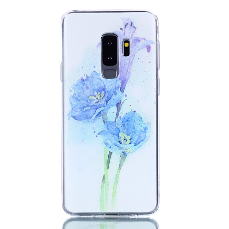 Pattern Printing Soft TPU Back Shell for Samsung Galaxy S9 Plus SM-G965 - Pretty Flower-2