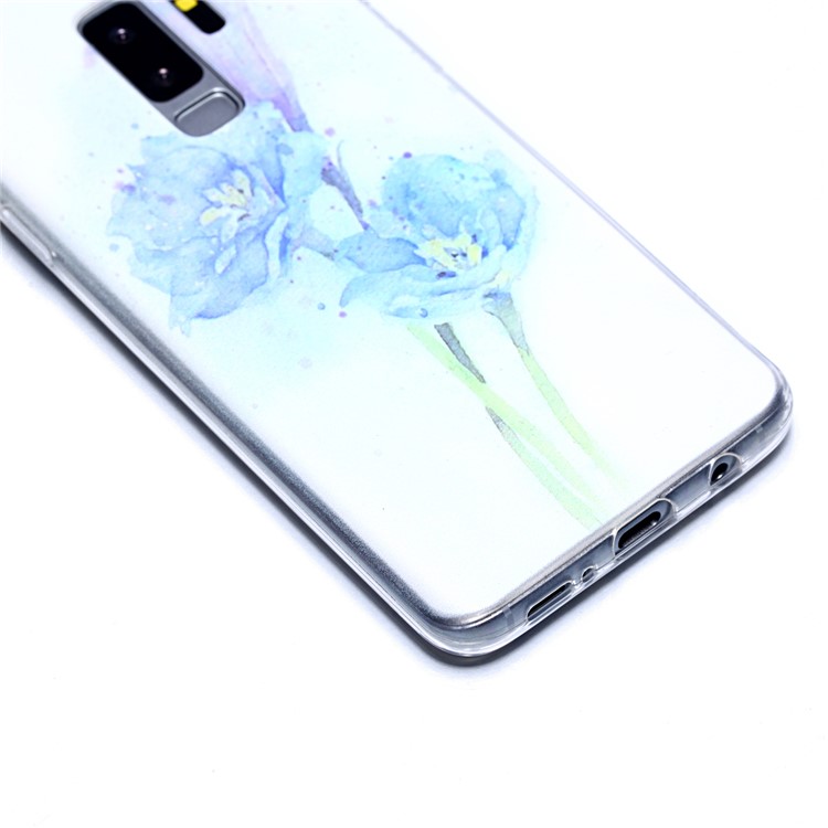 Pattern Printing Soft TPU Back Shell for Samsung Galaxy S9 Plus SM-G965 - Pretty Flower-4
