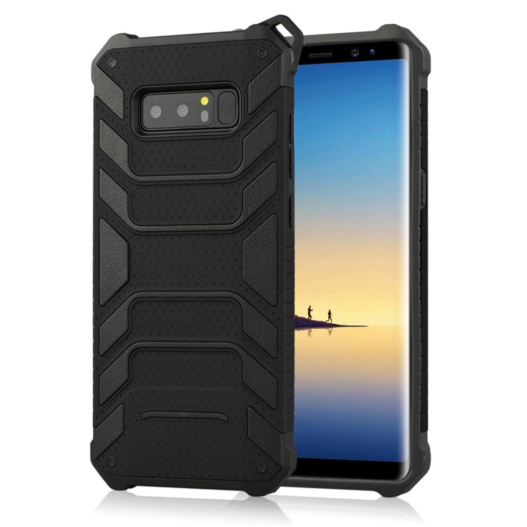 ANGIBABE Spider Series for Samsung Galaxy Note 8 N950 TPU+PC Hybrid Shockproof Mobile Phone Case - Black-1