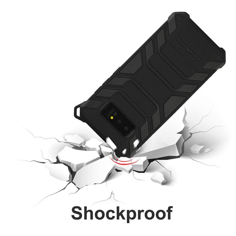 ANGIBABE Spider Series for Samsung Galaxy Note 8 N950 TPU+PC Hybrid Shockproof Mobile Phone Case - Black-5