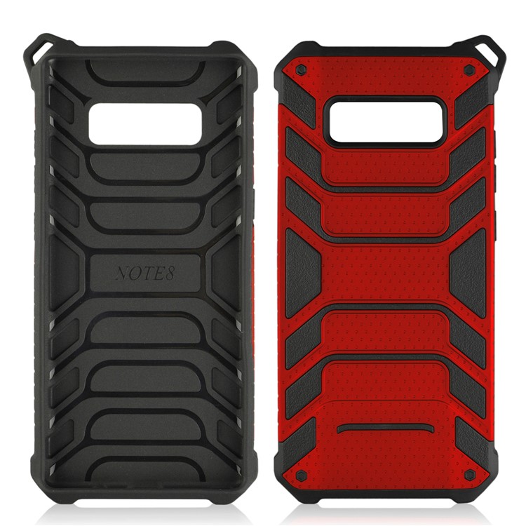 ANGIBABE Spider Series for Samsung Galaxy Note 8 N950 Cool TPU+PC Hybrid Shockproof Cover Case - Red-2