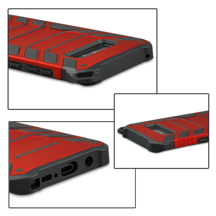 ANGIBABE Spider Series for Samsung Galaxy Note 8 N950 Cool TPU+PC Hybrid Shockproof Cover Case - Red-4