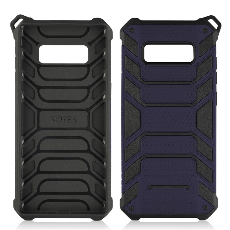 ANGIBABE Spider Series TPU+Plastic Hybrid Shockproof Back Shell for Samsung Galaxy Note 8 N950 - Dark Blue-2