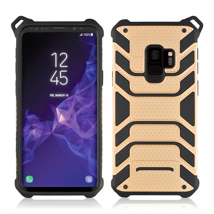 ANGIBABE Spider Series for Samsung Galaxy S9 SM-G960 TPU+PC Hybrid Shockproof Mobile Phone Shell - Rose Gold-3