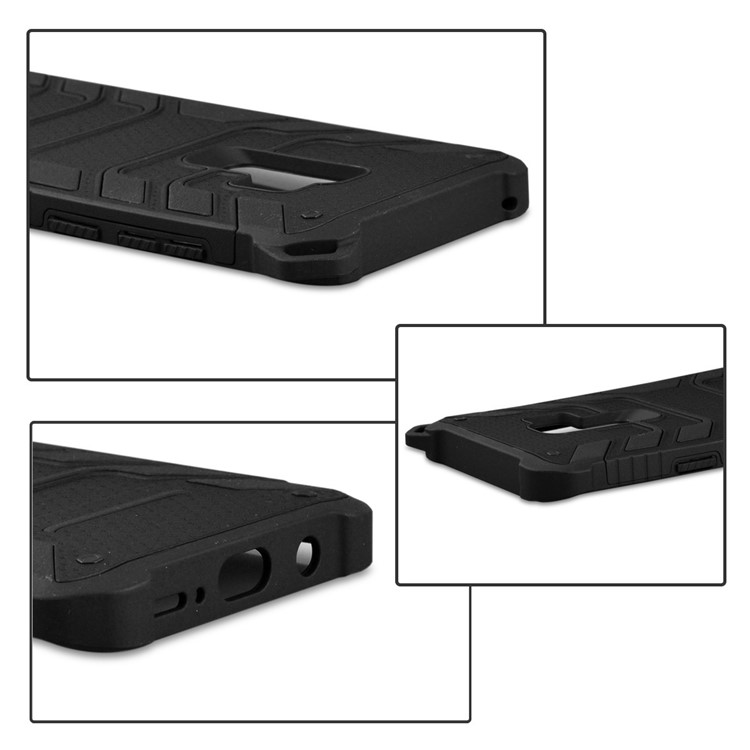 ANGIBABE Spider Series TPU+PC Shockproof Hybrid Case for Samsung Galaxy S9 Plus SM-G965 - Black-4