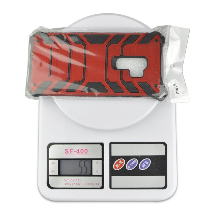 ANGIBABE Spider Series TPU+PC Shockproof Hybrid Back Case for Samsung Galaxy S9 Plus SM-G965 - Red-6