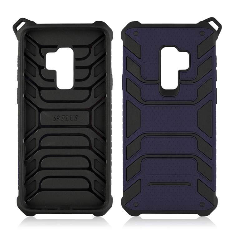ANGIBABE Spider Series TPU+PC Shockproof Mobile Phone Cover for Samsung Galaxy S9 Plus SM-G965 - Dark Blue-2
