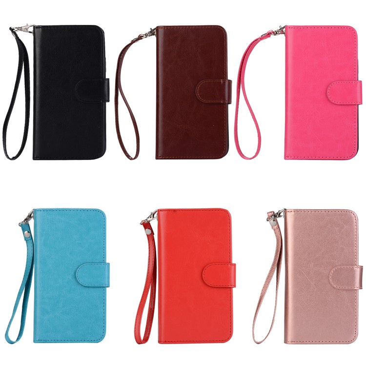 Detachable 9 Card Slots Leather Wallet Case for Samsung Galaxy S9+ SM-G965 - Black-8