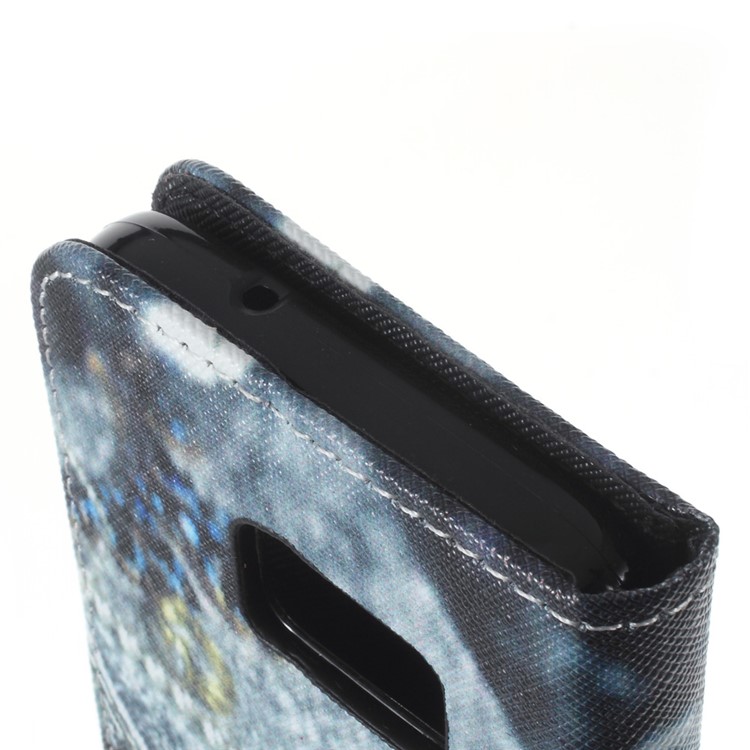 Wallet Leather Stand Cover for Samsung Galaxy S7 - Blue Butterfly-7