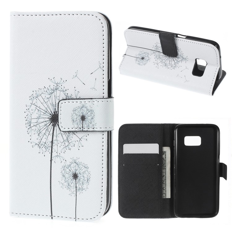 Wallet Leather Cover for Samsung Galaxy S7 - Dandilion-1