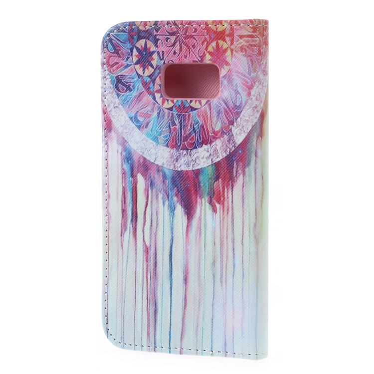 Wallet Leather Shell for Samsung Galaxy S7 - Watercolor Dream Catcher-2