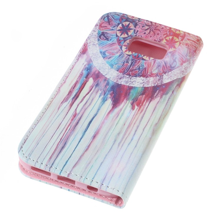 Wallet Leather Shell for Samsung Galaxy S7 - Watercolor Dream Catcher-3