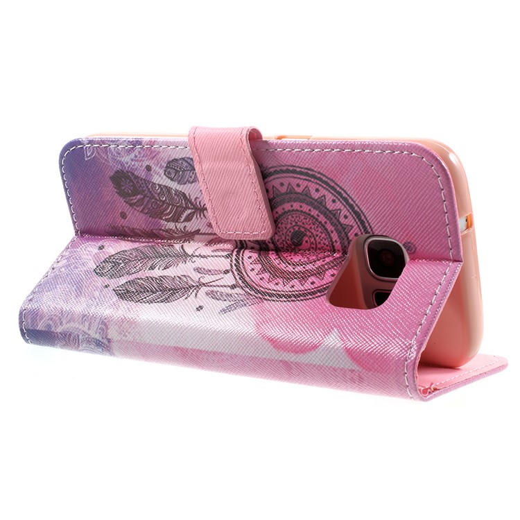 Wallet Leather Protective Cover for Samsung Galaxy S7 - Windbell-5