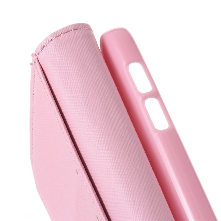 Wallet Leather Protective Case for Samsung Galaxy S7 - Chevron & Smile-6