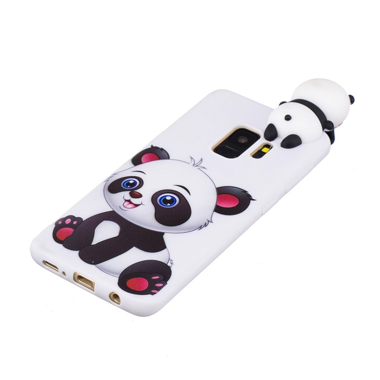 3D Cute Doll Pattern Printing TPU Case for Samsung Galaxy S9 SM-G960 - Adorable Panda-2
