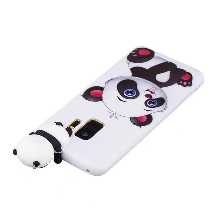 3D Cute Doll Pattern Printing TPU Case for Samsung Galaxy S9 SM-G960 - Adorable Panda-3