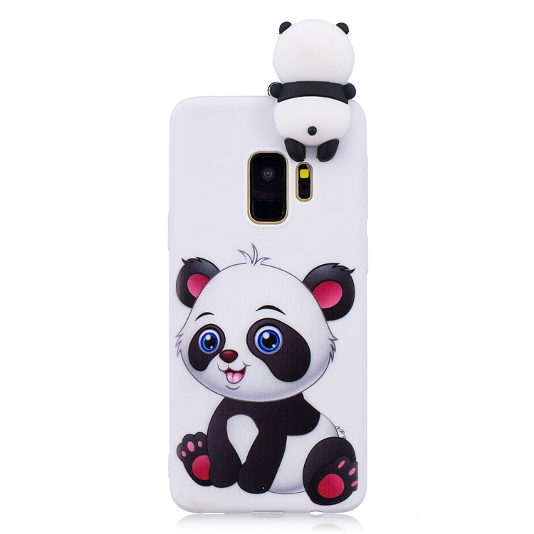 3D Cute Doll Pattern Printing TPU Case for Samsung Galaxy S9 SM-G960 - Adorable Panda-4