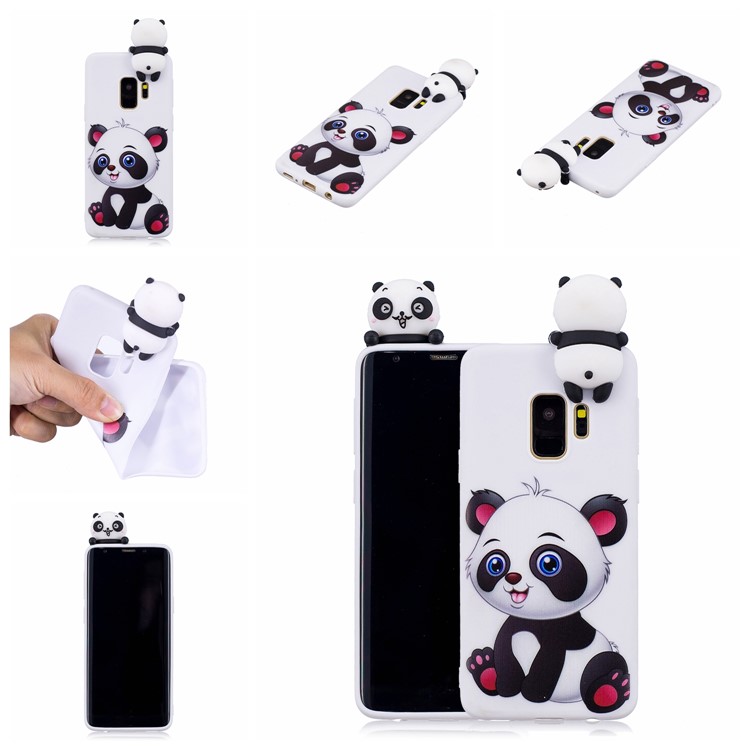 3D Cute Doll Pattern Printing TPU Case for Samsung Galaxy S9 SM-G960 - Adorable Panda-7