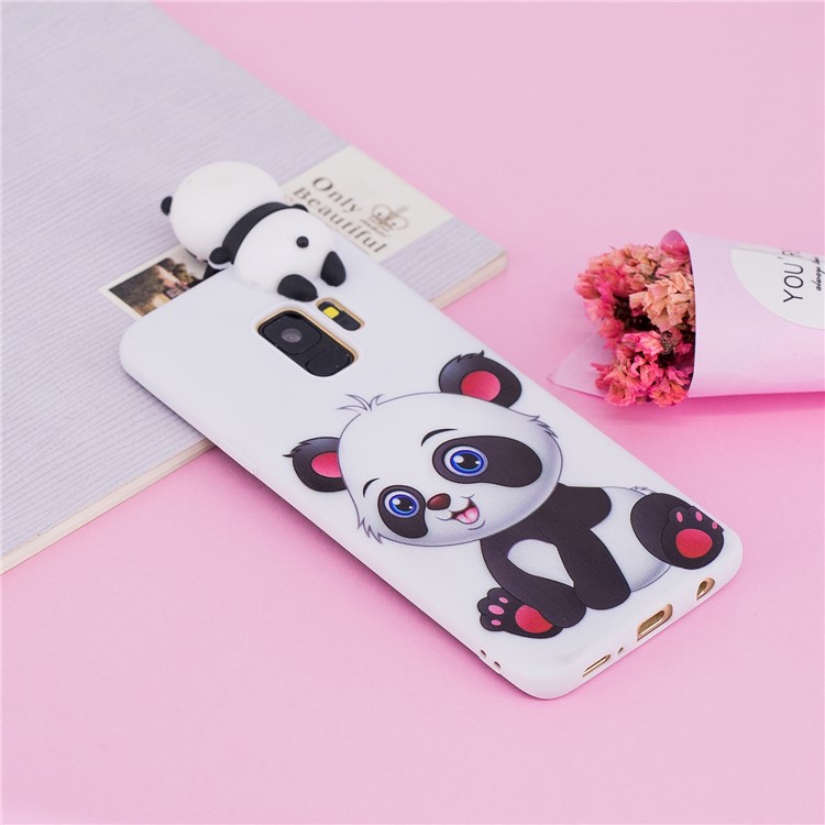 3D Cute Doll Pattern Printing TPU Case for Samsung Galaxy S9 SM-G960 - Adorable Panda-8
