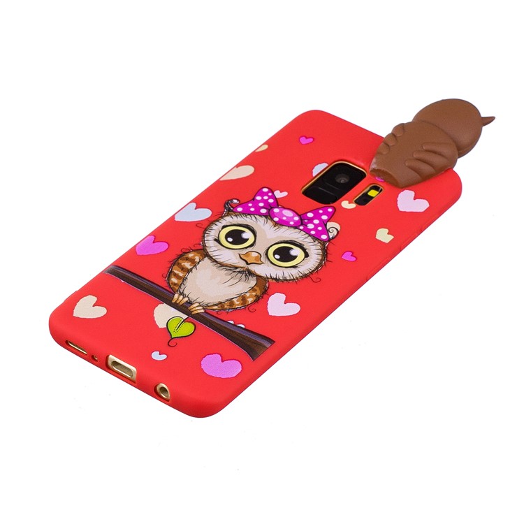 3D Cute Doll Pattern Printing TPU Phone Case for Samsung Galaxy S9 SM-G960 - Female Owl-2