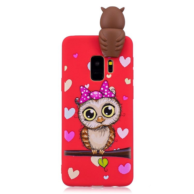 3D Cute Doll Pattern Printing TPU Phone Case for Samsung Galaxy S9 SM-G960 - Female Owl-4