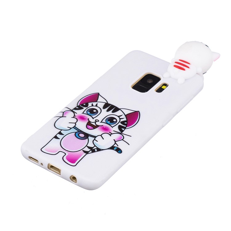 3D Cute Doll Pattern Printing TPU Case Cover for Samsung Galaxy S9 SM-G960 - Tiger-2