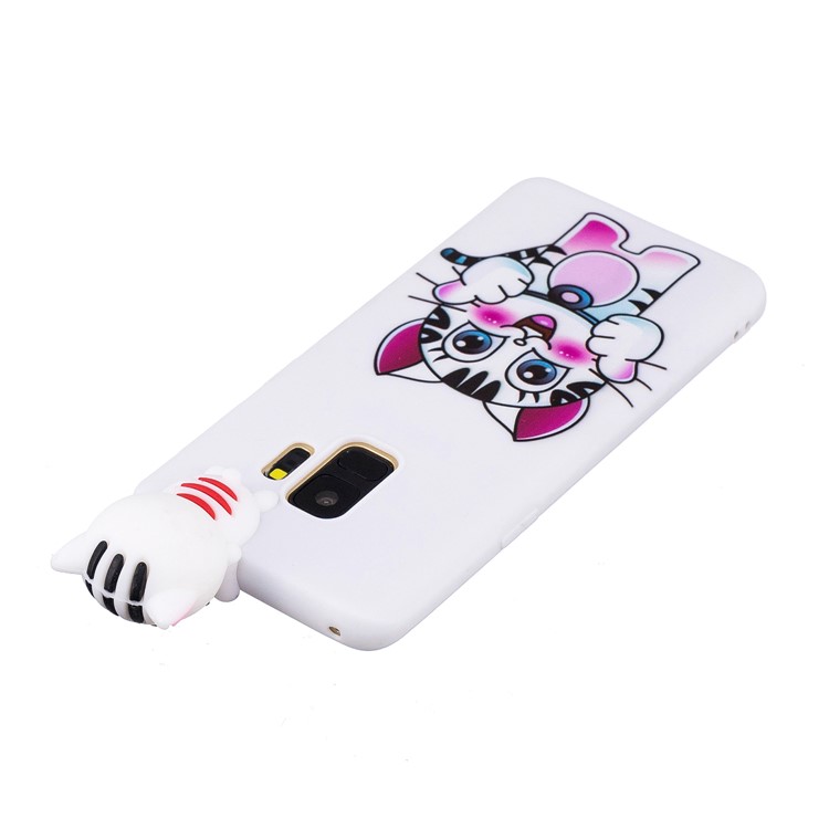 3D Cute Doll Pattern Printing TPU Case Cover for Samsung Galaxy S9 SM-G960 - Tiger-3