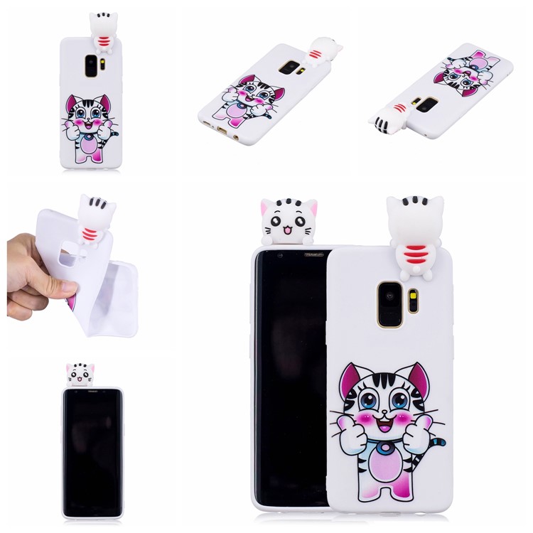 3D Cute Doll Pattern Printing TPU Case Cover for Samsung Galaxy S9 SM-G960 - Tiger-7