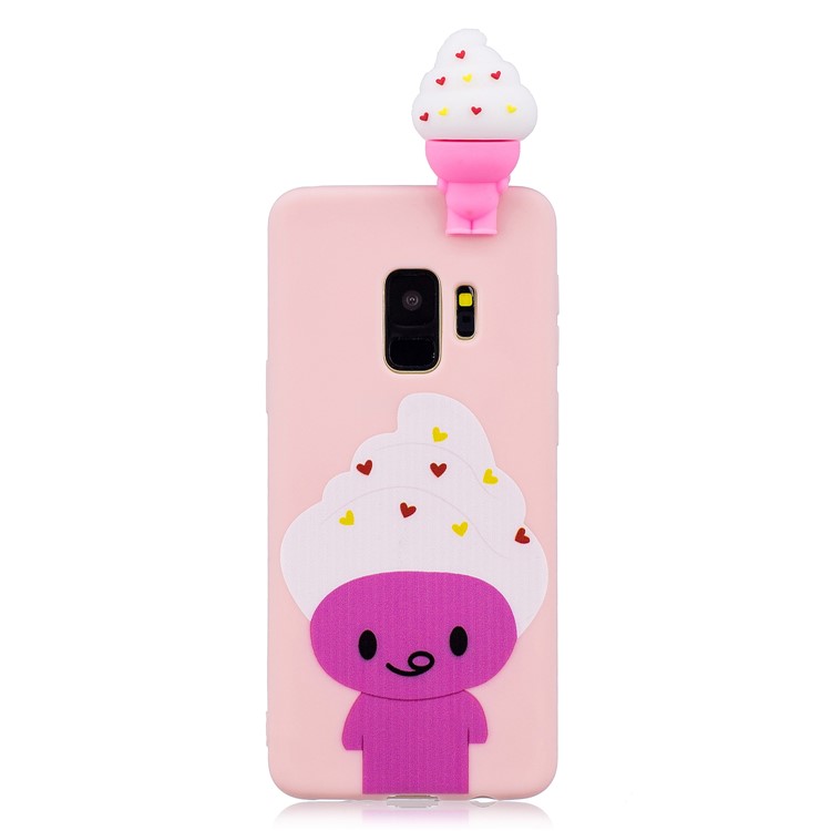 3D Cute Doll Pattern Printing TPU Cell Phone Case for Samsung Galaxy S9 SM-G960 - Cartoon Animal-4