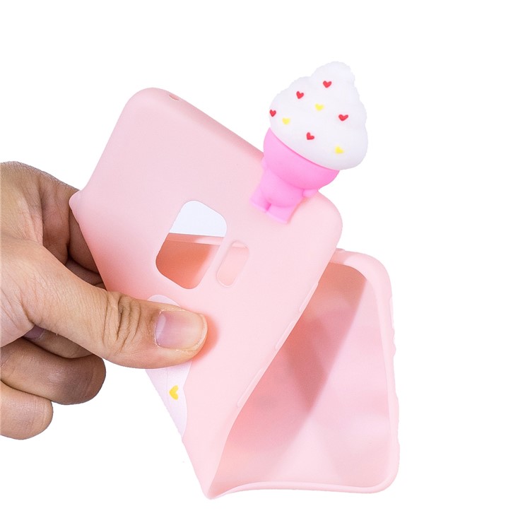 3D Cute Doll Pattern Printing TPU Cell Phone Case for Samsung Galaxy S9 SM-G960 - Cartoon Animal-6