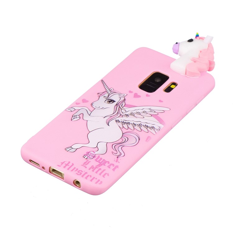Puppendesign Der Netten Puppe 3D, Das TPU Für Samsung-Galaxie S9 SM-G960 Bedeckt - Einhorn-2