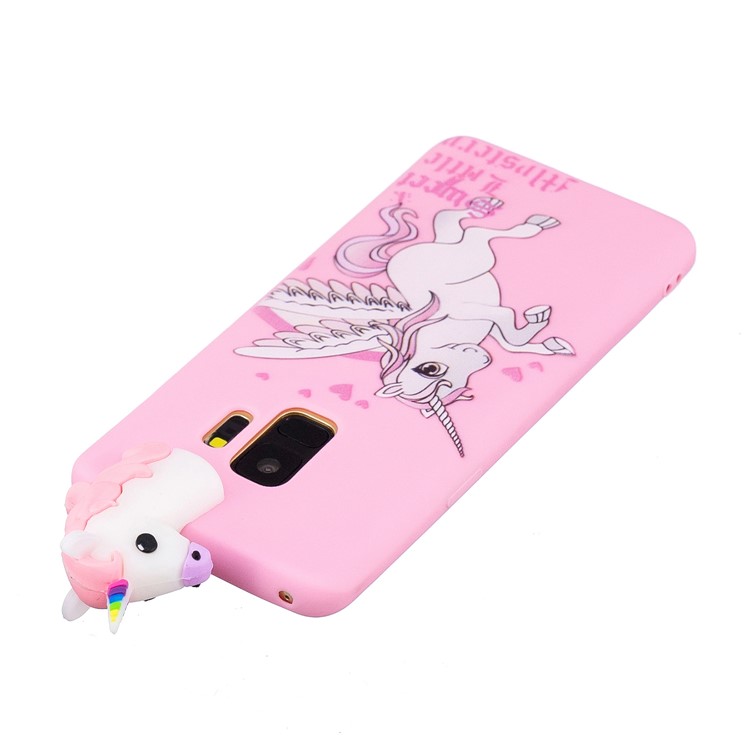 Puppendesign Der Netten Puppe 3D, Das TPU Für Samsung-Galaxie S9 SM-G960 Bedeckt - Einhorn-3