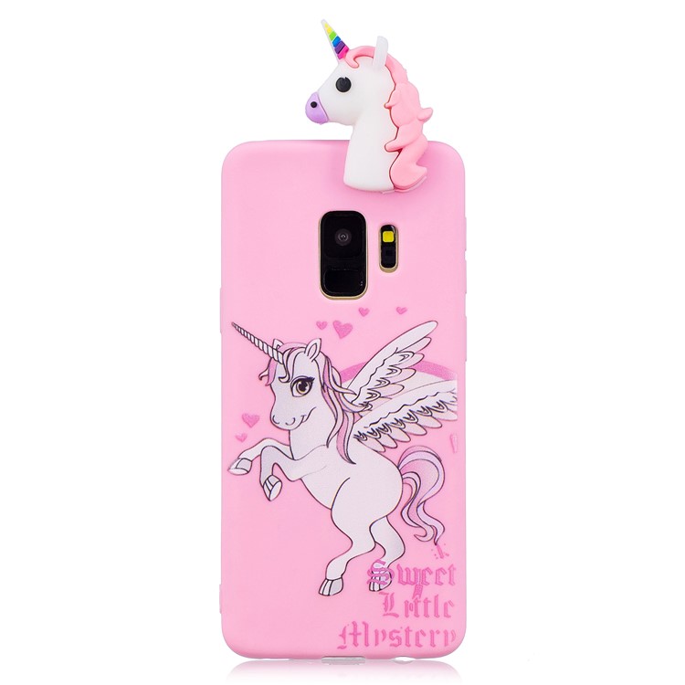 Puppendesign Der Netten Puppe 3D, Das TPU Für Samsung-Galaxie S9 SM-G960 Bedeckt - Einhorn-4