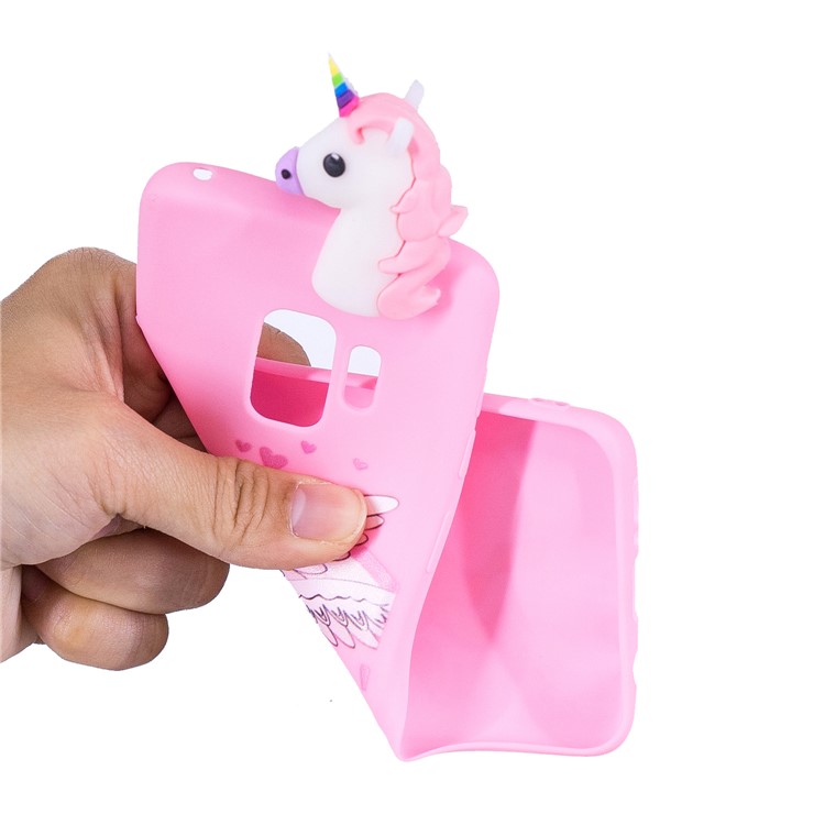 Puppendesign Der Netten Puppe 3D, Das TPU Für Samsung-Galaxie S9 SM-G960 Bedeckt - Einhorn-6